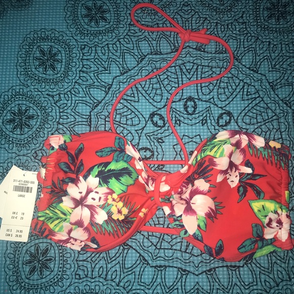 🦋 HOLLISTER TOP bathing suit ❤️🔥size L  NWT - Picture 4 of 6